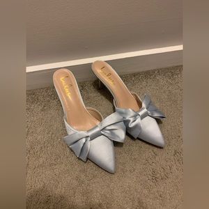 Blue Heels with Bow- Lulu’s
